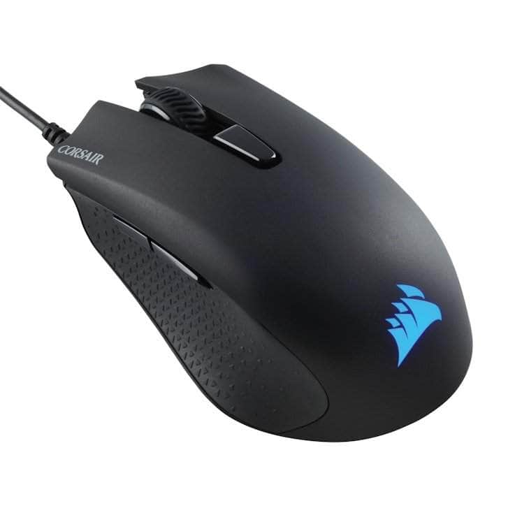 Crystal Computers Bilston & Wolverhampton Corsair Harpoon Pro Gaming Mouse with RGB, Lightweight, 12000 DPI, 6 Programmable Buttons