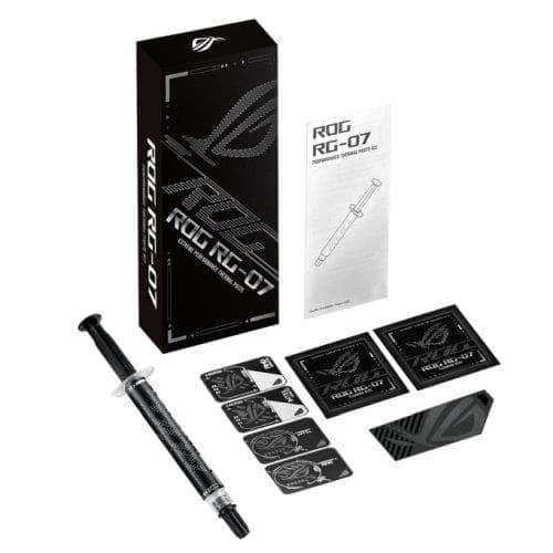 My Store Asus ROG RG-07 Performance Thermal Paste Kit - 3g Syringe with Clean Wipes, Spreader, and Application Stencils