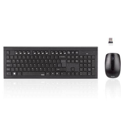 My Store Keyboard and Mouse Hama Cortino Wireless Keyboard and Mouse Desktop Kit