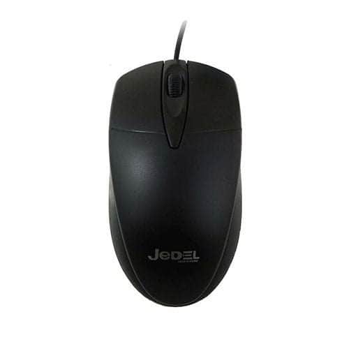 My Store Keyboard and Mouse Jedel CP72 Wired Optical Mouse - 1000 DPI, USB, Black