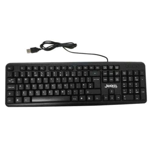 My Store Jedel K11 Wired Keyboard - USB, Low Profile Design, Spill Resistant, Quiet Keys for Enhanced Typing Experience