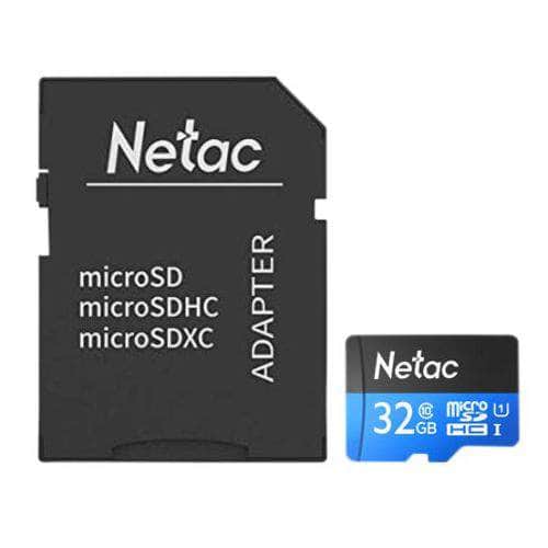 My Store SD Card Netac P500 32GB MicroSDHC Card with SD Adapter - U1 Class 10, Up to 90MB/s Read Speed, High-Performance Storage Solution